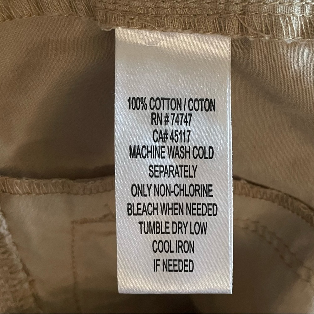 Natural Reflections Bermuda Shorts Women’s 8 Khaki Beige Y2K Outdoorsy Casual - Picture 13 of 13